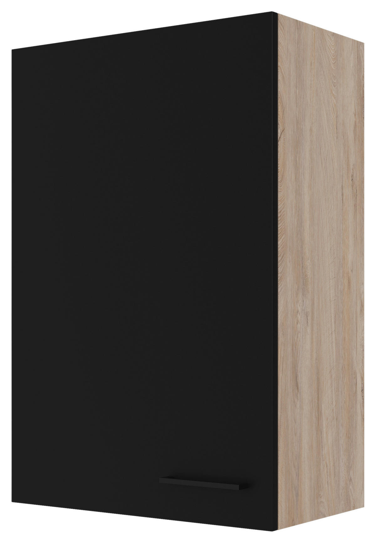 KÜCHENOBERSCHRANK 60/89/32 cm  in Schwarz, Eichefarben  - Eichefarben/Schwarz, KONVENTIONELL, Holzwerkstoff/Metall (60/89/32cm) - FlexWell