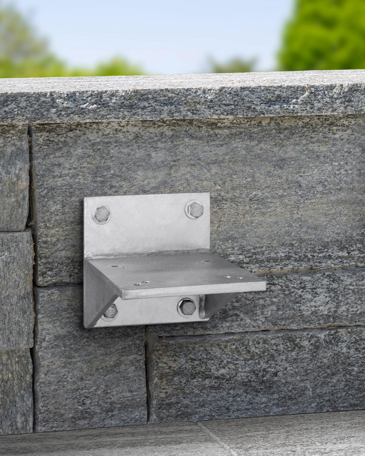 SONNENSCHIRM-WANDKONSOLE - Silberfarben, Basics, Metall (16/16/21cm) - Schneider