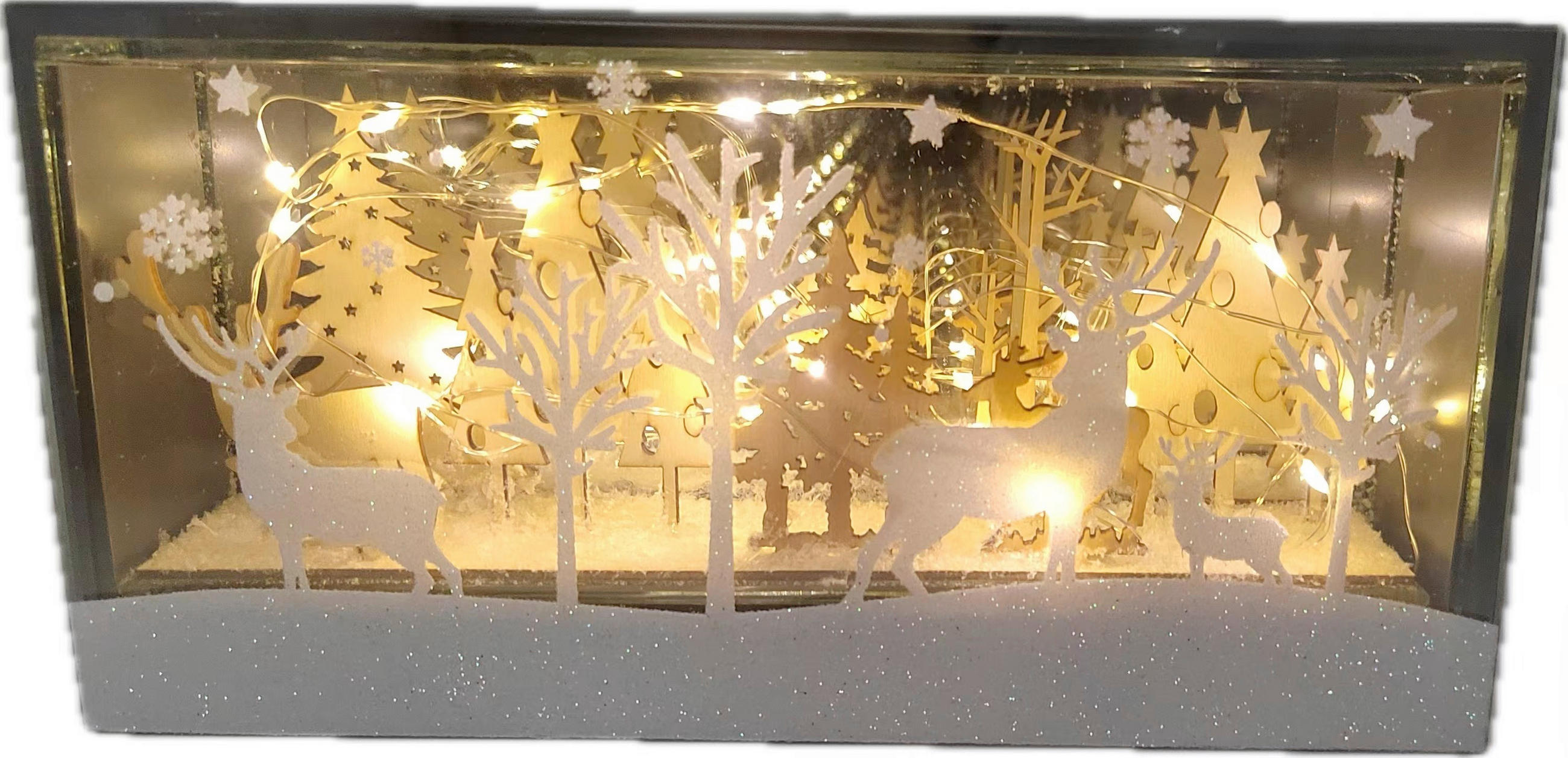 LED-DEKOLEUCHTE 24/5/12 cm   - Grau, LIFESTYLE, Glas (24/5/12cm) - X-Mas