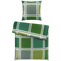 BETTWÄSCHE Javerdat Satin 155/220 cm  - Grün, Basics, Textil (155/220cm) - Novel