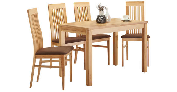 ESSTISCH in Holz, Holzwerkstoff 110(160)/70/76 cm - Buchefarben, KONVENTIONELL, Holz/Holzwerkstoff (110(160)/70/76cm) - Cantus