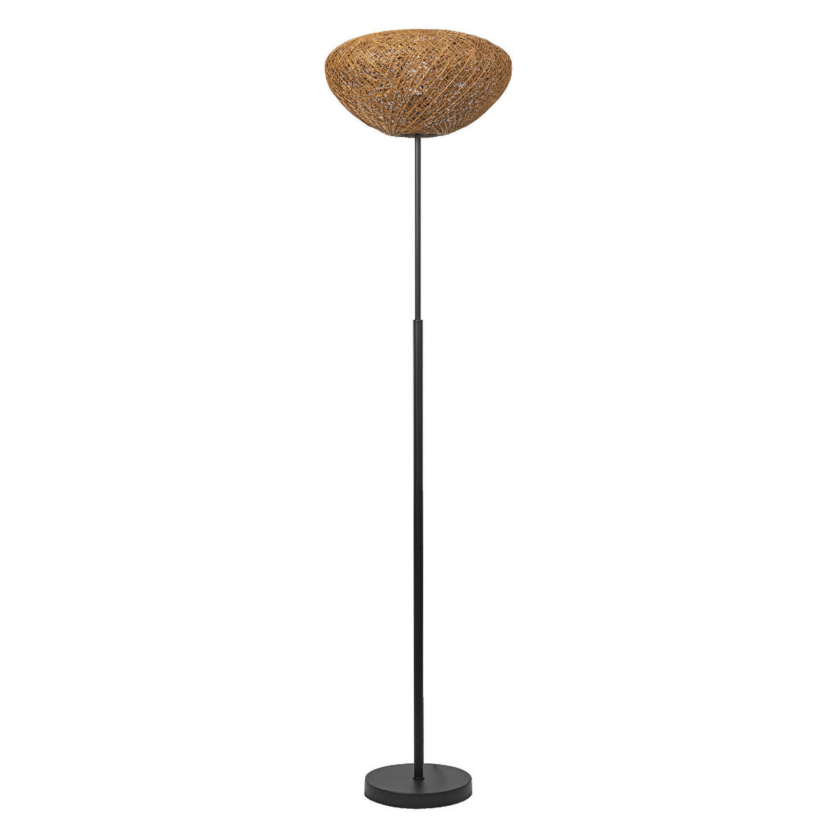 STEHLEUCHTE 39.5/163 cm    - Beige, Natur, Papier/Metall (39.5/163cm) - Osram
