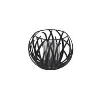 KERZENHALTER - Schwarz, LIFESTYLE, Glas/Metall (20,5/15,5cm) - Ambia Home