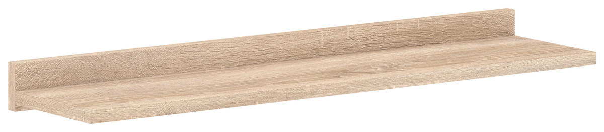 WANDREGAL Eichefarben, Schwarz  - Eichefarben/Schwarz, Design, Holzwerkstoff (105/25/8cm) - MID.YOU