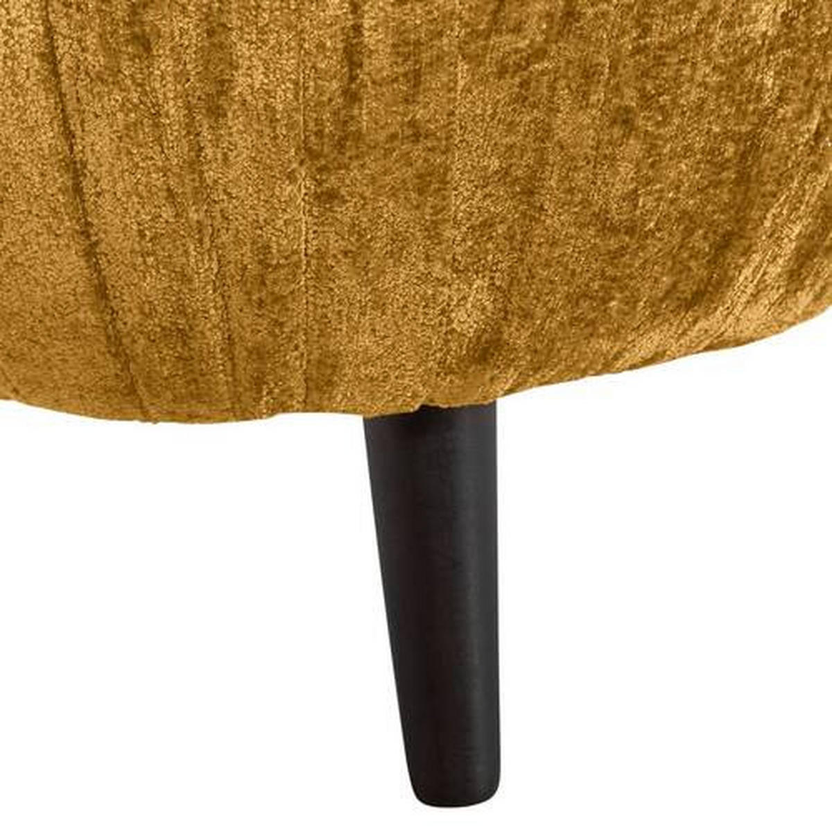 BIG SOFFA i chenille gul  - svart/gul, Design, trä/textil (245/85/110cm) - MID.YOU
