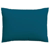 KOPFPOLSTERBEZUG WOVEN SATIN 70/90 cm  - Petrol, Basics, Textil (70/90cm) - Schlafgut