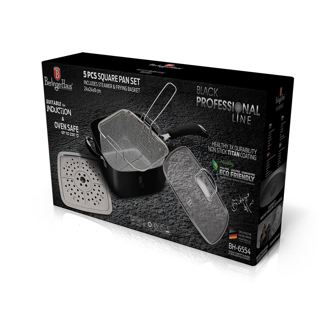 PONEV  - črna, Basics, kovina/steklo (24/9cm) - Berlinger Haus