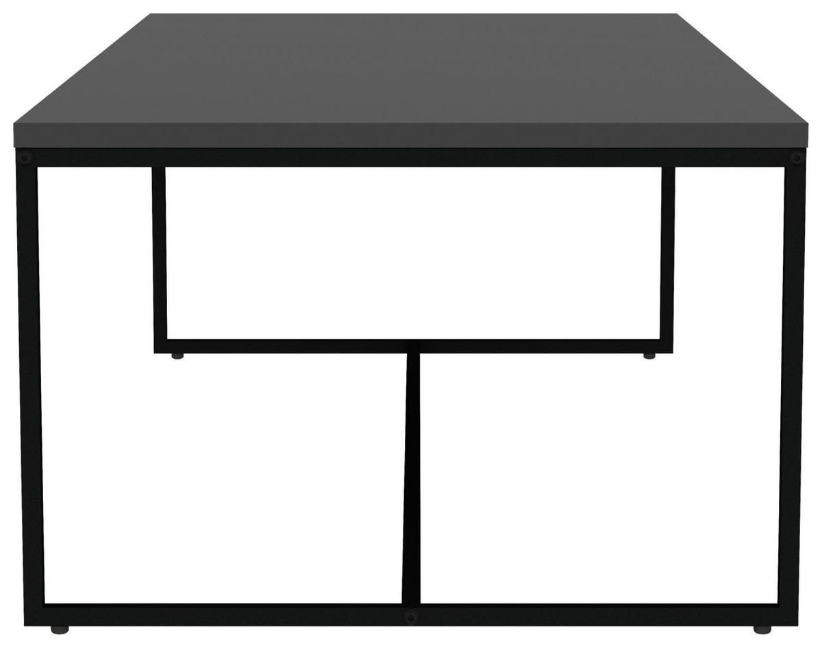 KONFERENČNÍ STOLEK, černá, kompozitní dřevo, 120/60/40 cm - černá, Design, kov/kompozitní dřevo (120/60/40cm)
