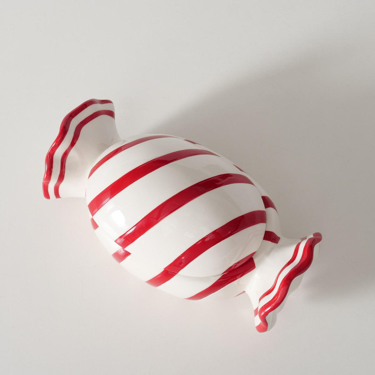 VORRATSDOSE 350 L  - Rot/Weiß, KONVENTIONELL, Keramik (20,4/11,3/10,5cm) - Boltze Home