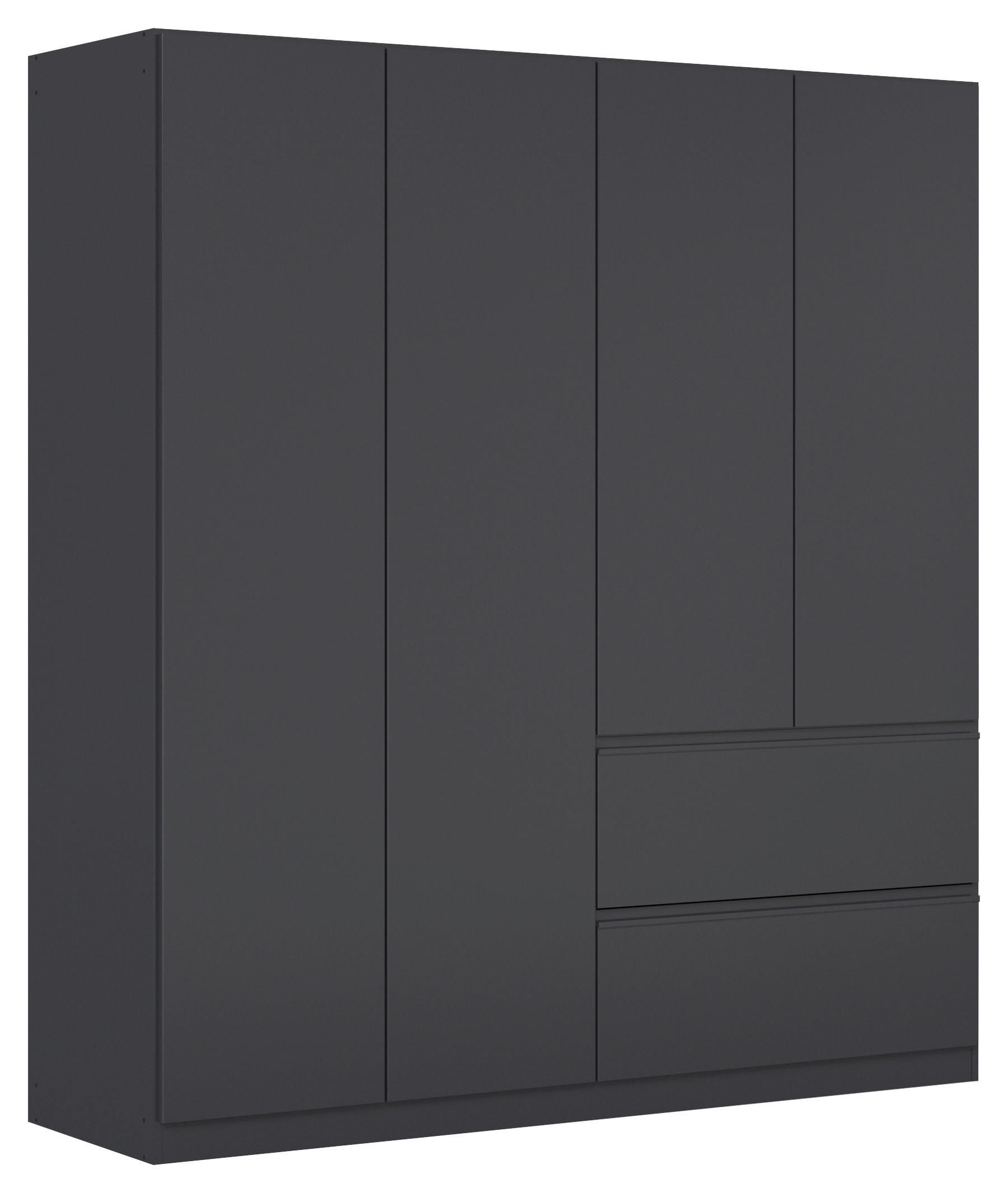 DREHTÜRENSCHRANK in Grau  - Grau, Modern, Holzwerkstoff (181/197/54cm) - Rauch Möbel