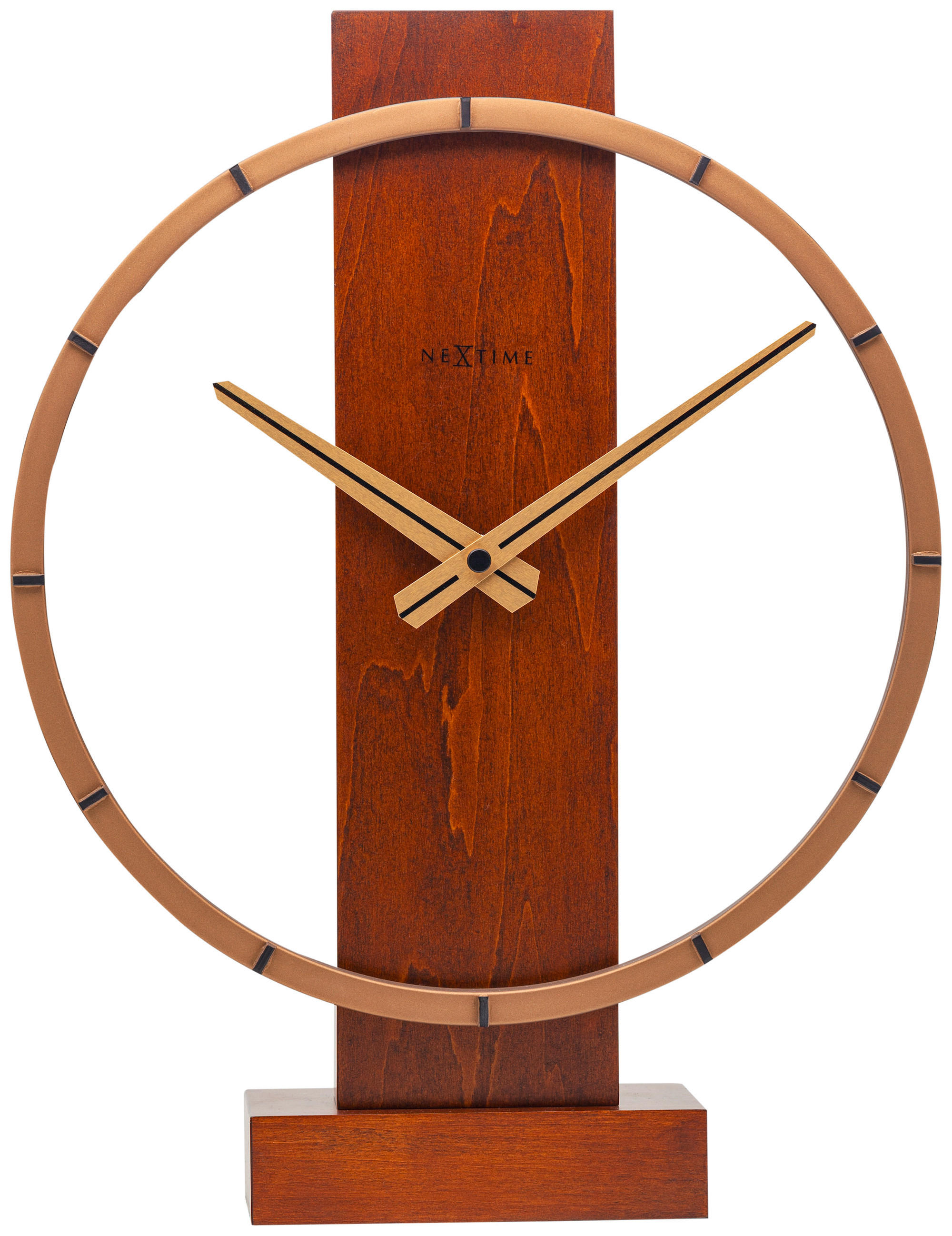 BORDSKLOCKA 27/34/7,5 cm   - brun, Basics, trä (27/34/7,5cm)