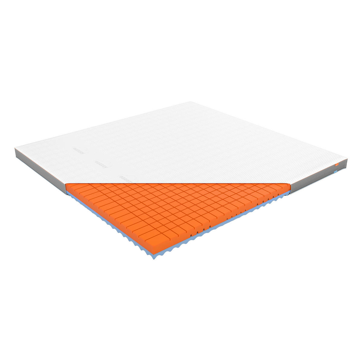 TOPPER Eazzzy Topper Premium Cube Advance 200/200 cm Höhe ca.  - Weiß, Basics, Kunststoff (200/200cm) - Genius