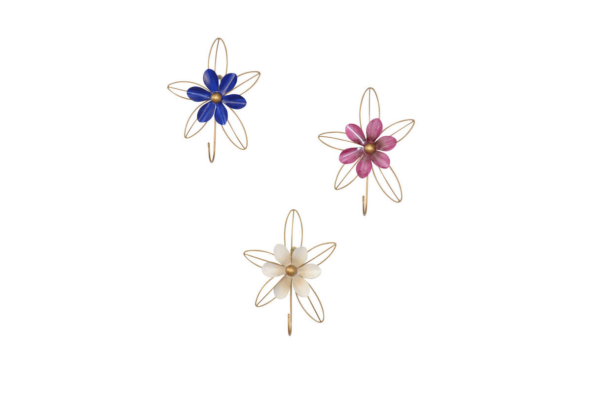 WANDGARDEROBE  in Goldfarben, Multicolor  - Goldfarben/Multicolor, Design, Metall (6/21/27cm) - MID.YOU