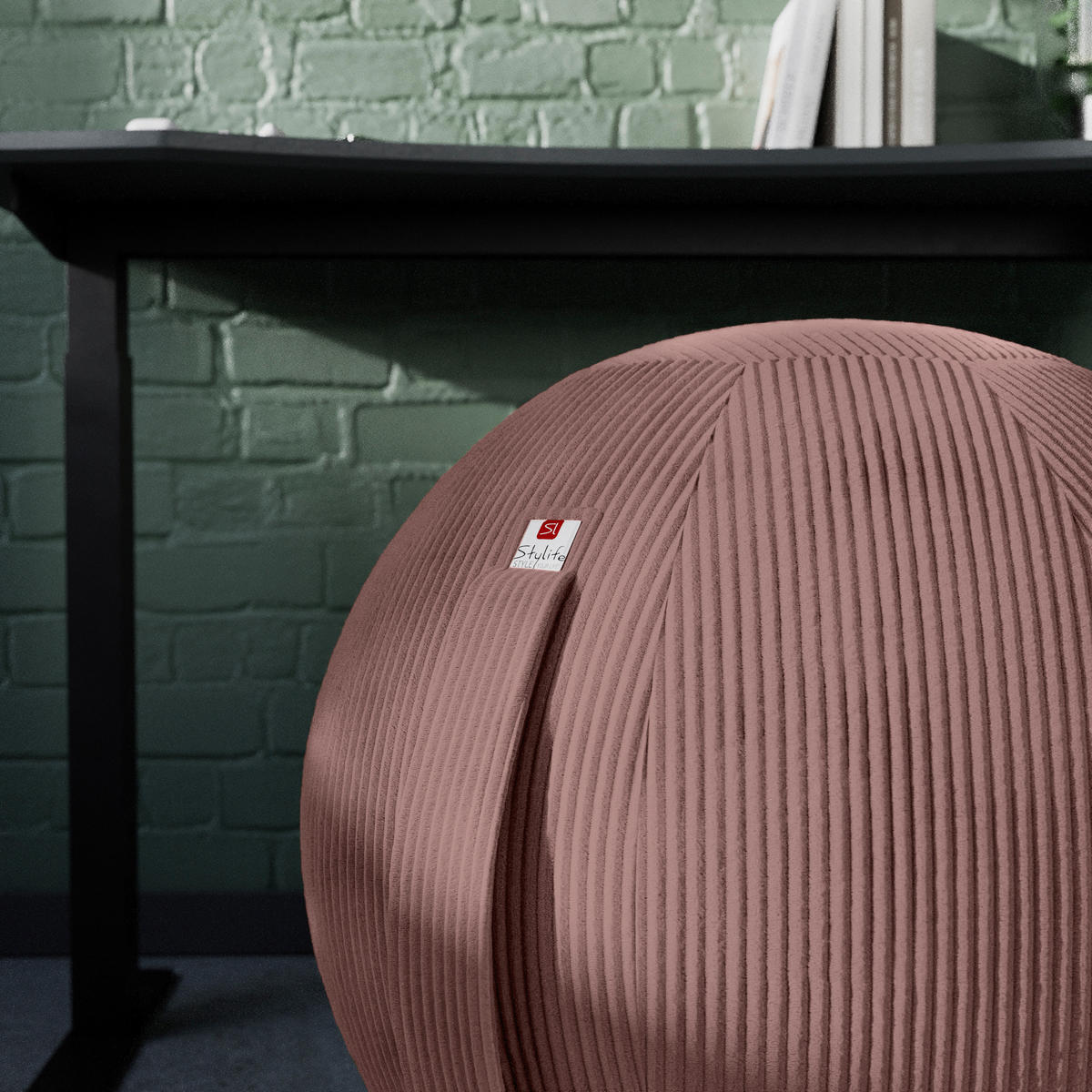 SITZBALL - Altrosa, Design, Textil (65cm) - Stylife
