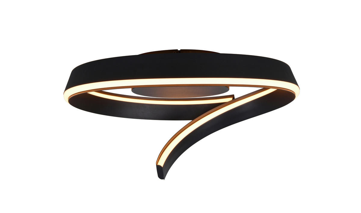 LED-DECKENLEUCHTE CIRONDA  - Schwarz, Design, Metall (59,5/26,5/58,7cm) - Cinque