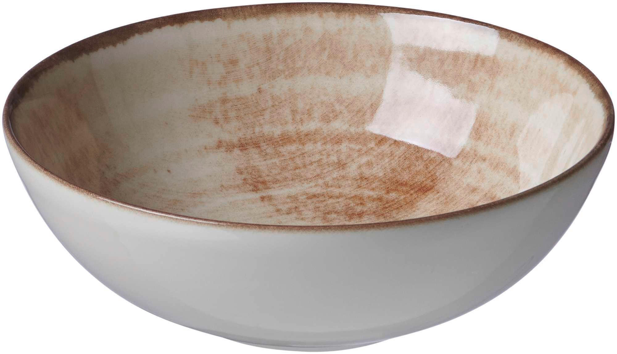 SALATSCHÜSSEL  Siena 18,5 cm  - Beige/Braun, Basics, Keramik (18,5cm) - Ritzenhoff Breker