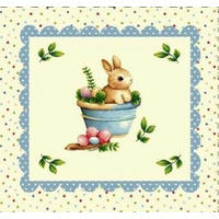 PÁRNAHUZAT  - pasztellkék, Basics, textil (45/45cm)