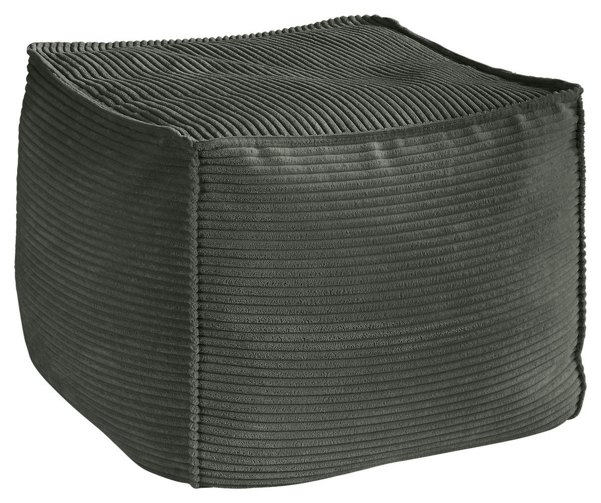 POUF in Grün Textil  - Grün, KONVENTIONELL, Textil (66/40/66cm) - Hom`in