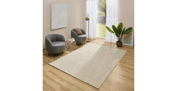 HANDWEBTEPPICH 70/130 cm Pavia Perlmutt  - Perlmutt, KONVENTIONELL, Textil (70/130cm) - Linea Natura