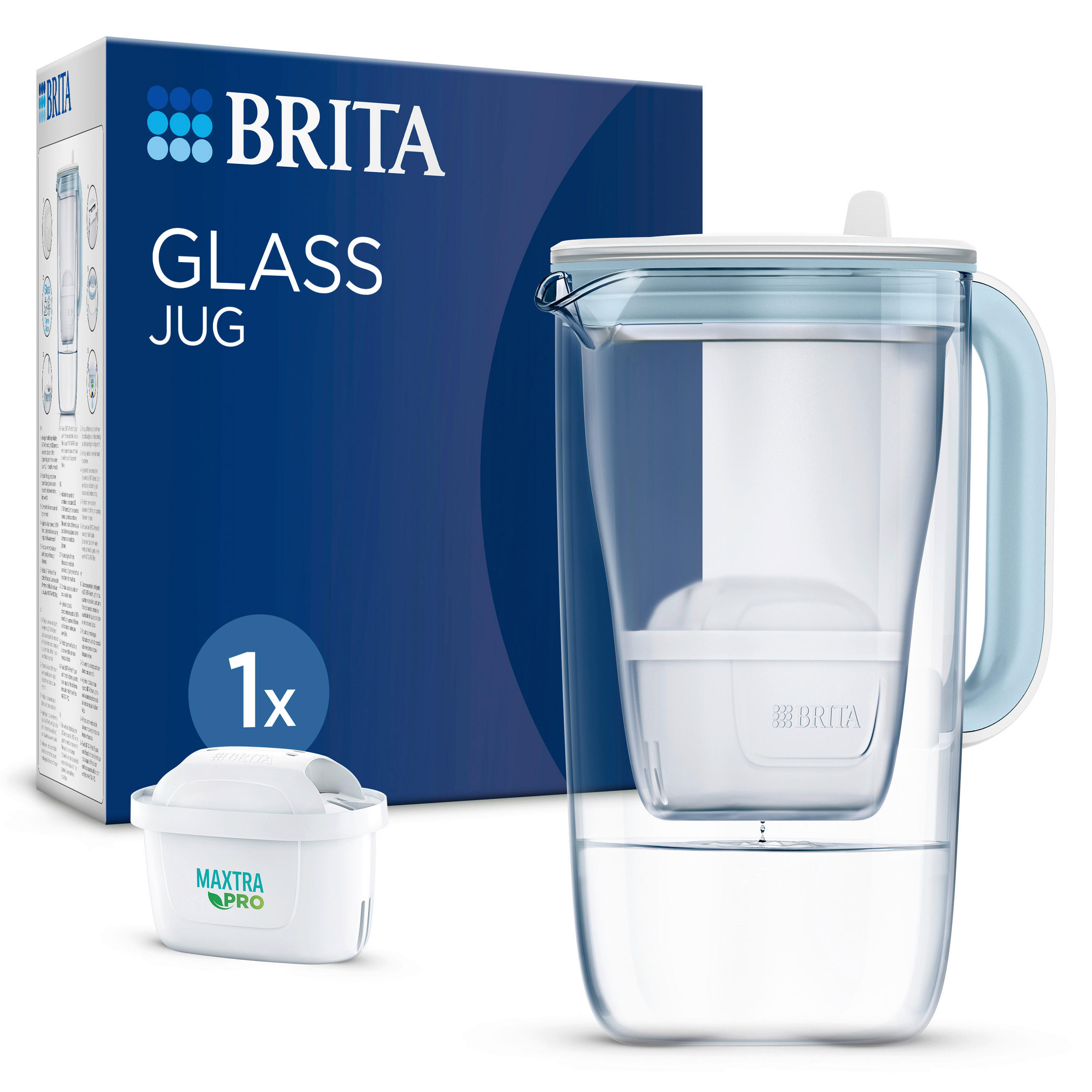 VRČ S FILTEROM ZA VODU         - prozirno, Basics, staklo (2,5cm) - Brita