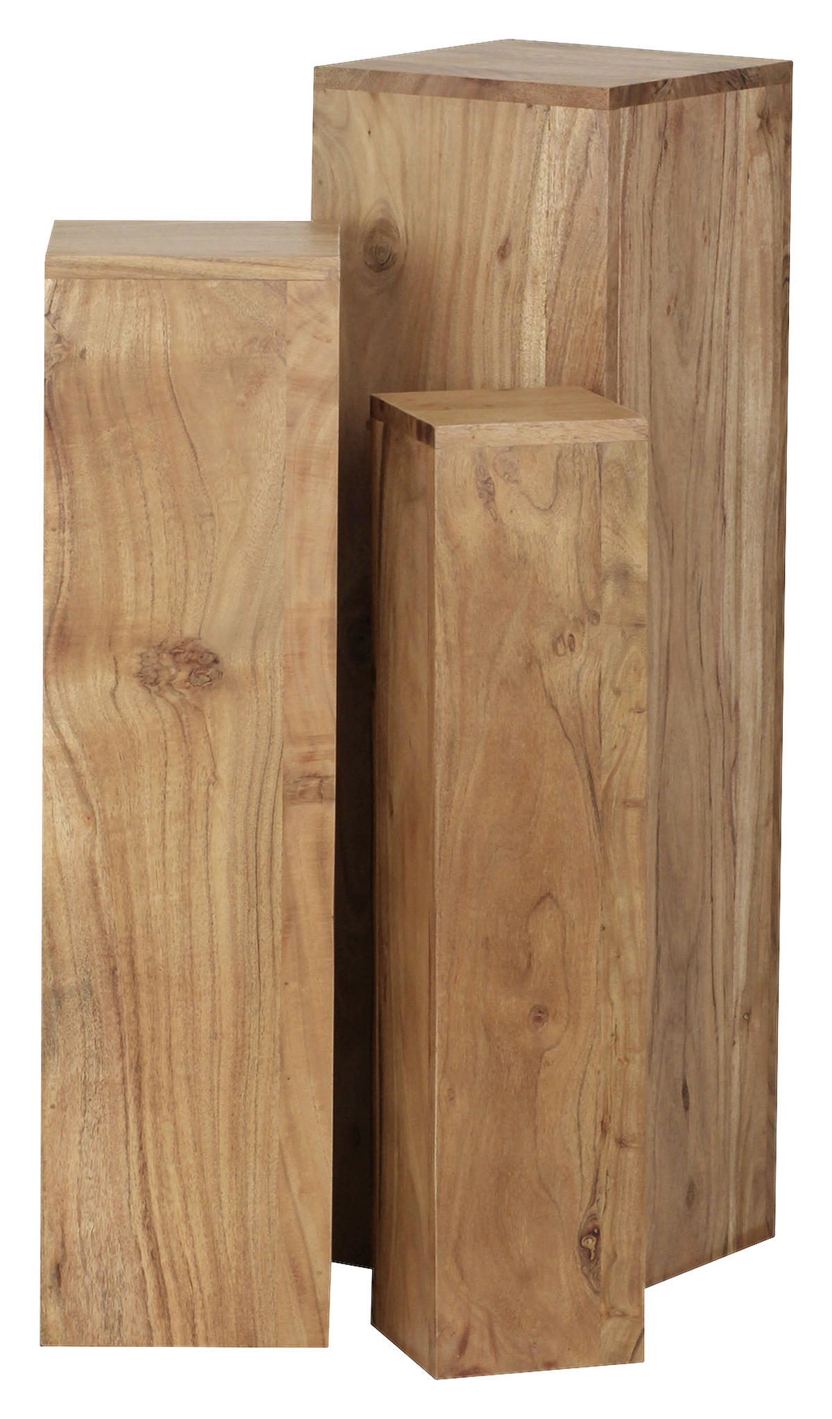SET STOLIĆA ZA CVIJEĆE - boje bagrema, Moderno, drvo (24,5/85/24,5cm) - MID.YOU