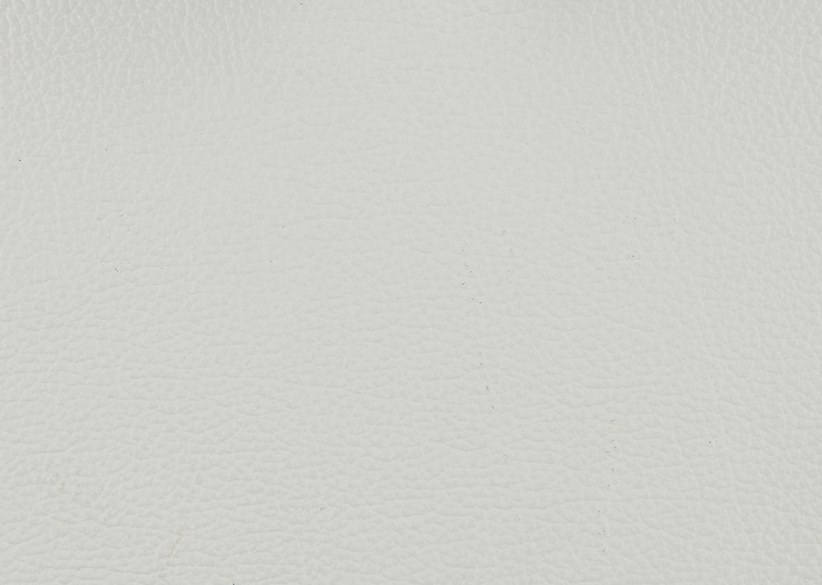ECKSOFA in Echtleder Weiss  - Weiss/Schwarz, Design, Leder/Metall (195/308cm) - Dieter Knoll