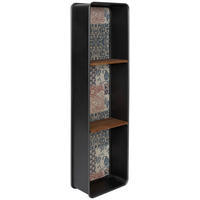 WANDREGAL Tanne massiv Multicolor  - Multicolor/Schwarz, LIFESTYLE, Holz/Textil (25/90/14cm) - Livetastic