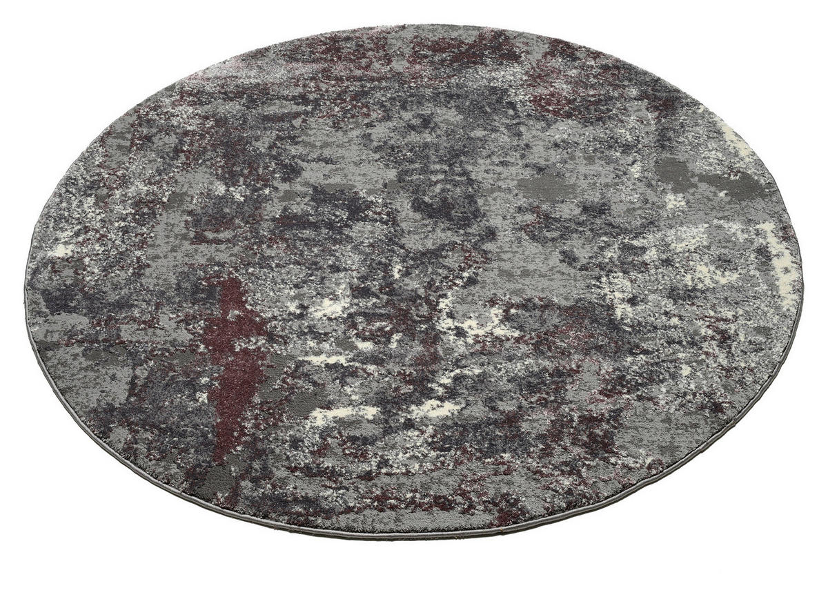 VINTAGE-TEPPICH 120 cm Timeline Quantum  - Dunkelgrau/Aubergine, Design, Textil (120cm) - Novel