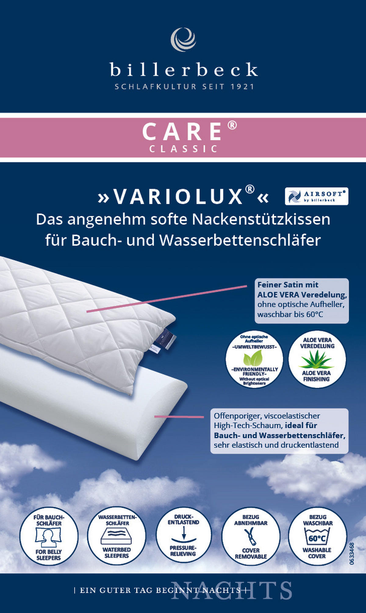 VZGLAVNIK ZA VRAT  40/80 cm       - bela, Basics, tekstil (40/80cm) - Billerbeck