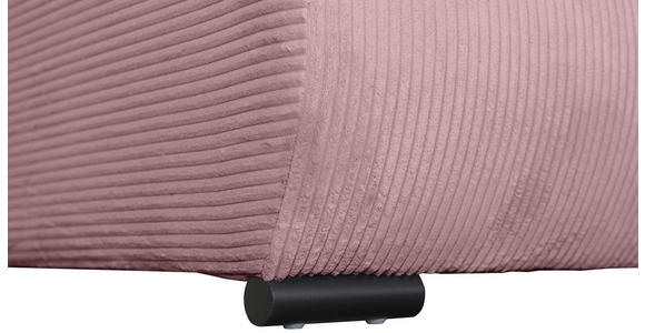WOHNLANDSCHAFT  in Cord Altrosa  - Schwarz/Altrosa, KONVENTIONELL, Textil/Metall (191/351/191cm) - Carryhome