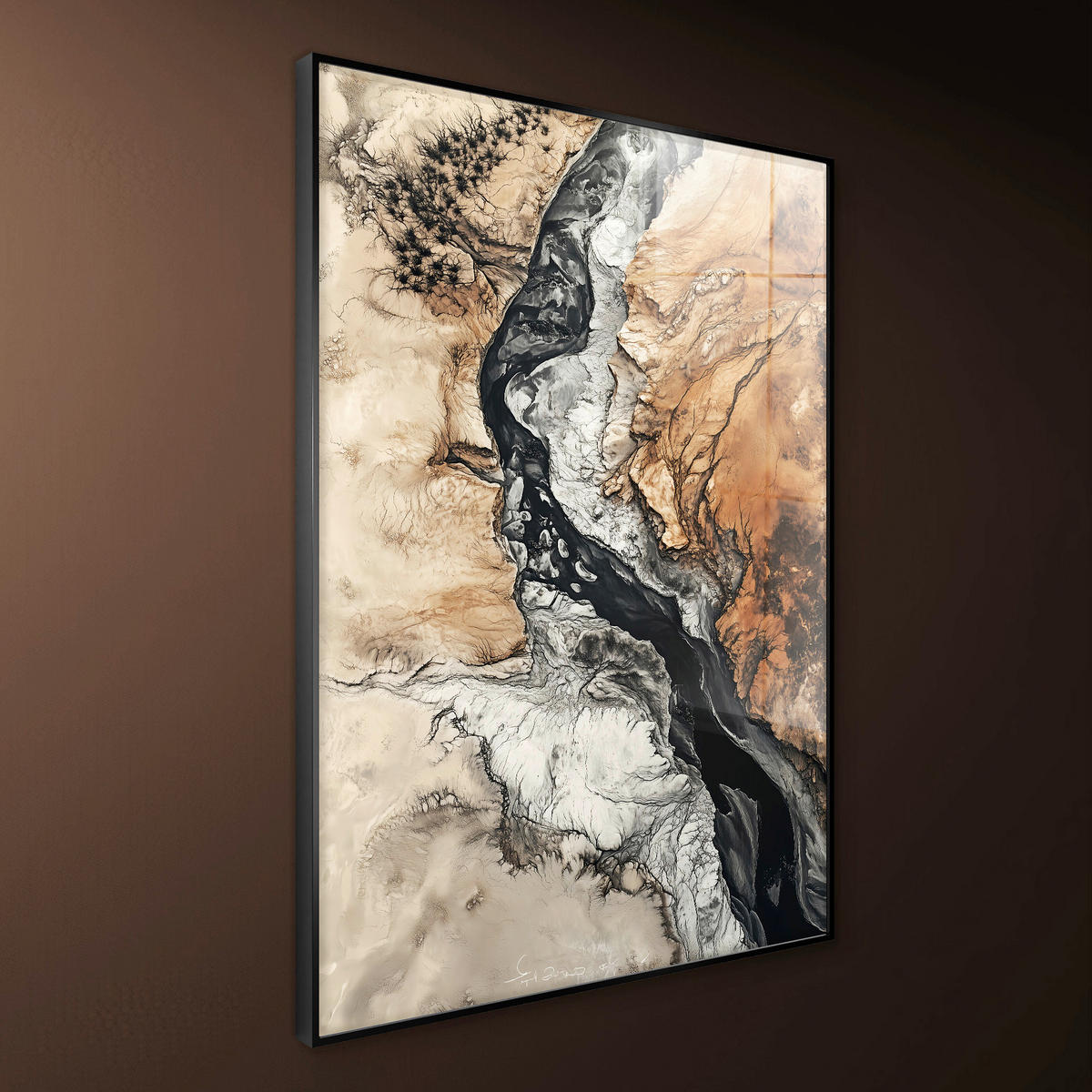 GLASBILD 80/120 cm  - Multicolor, Basics, Glas/Holz (80/120cm)