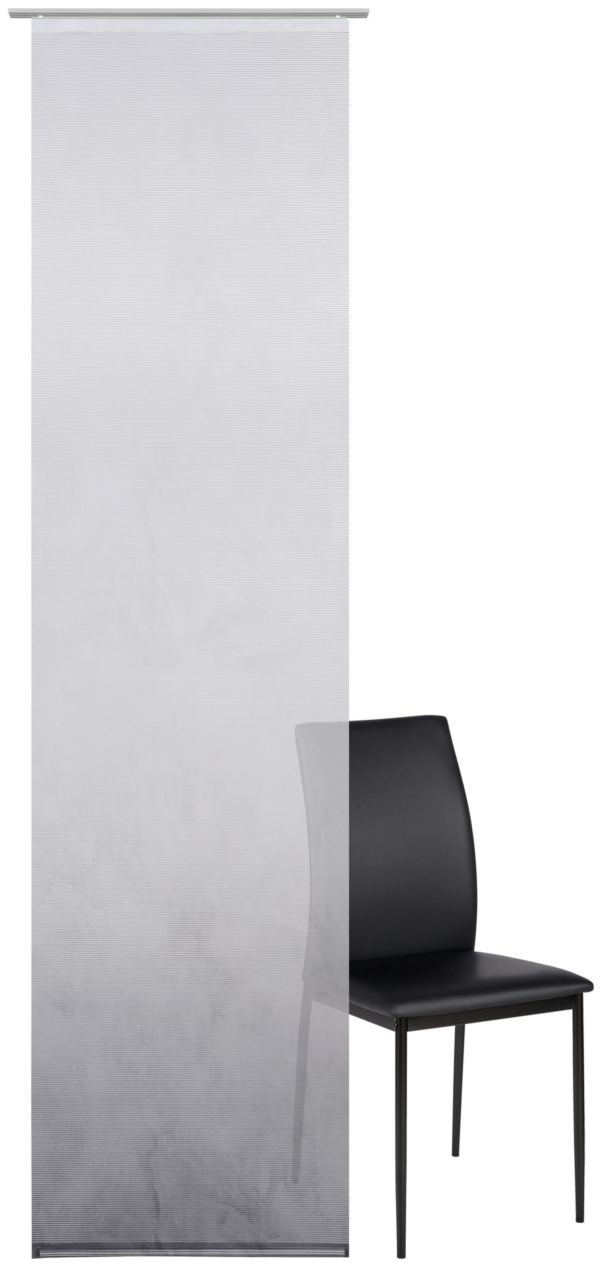 FLÄCHENVORHANG   halbtransparent   60/245 cm  - Grau, Basics, Textil (60/245cm) - Novel