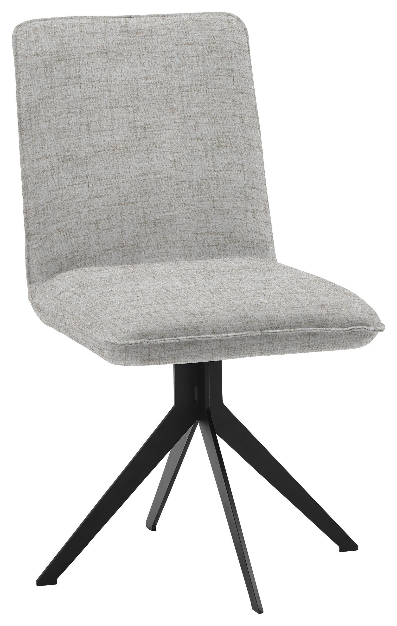 STUHL  in Stahl Webstoff Metall, Textil  - Beige/Schwarz, Design, Textil/Metall (46,5/87/64cm) - Voleo