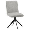 STUHL drehbar Webstoff Schwarz, Beige  - Beige/Schwarz, Design, Textil/Metall (46,5/87/64cm) - Voleo