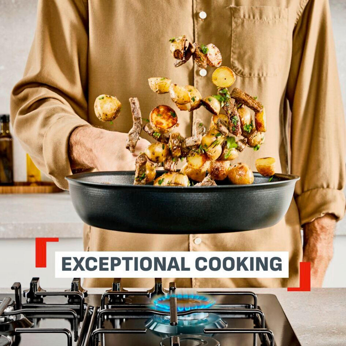 TIGANJ ZA PEČENJE  26 cm        - crna, Osnovno, metal (26cm) - Tefal