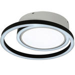 LED-DECKENLEUCHTE  50.5/10,5 cm    - Schwarz/Weiß, Design, Kunststoff/Metall (50.5/10,5cm) - Ambiente