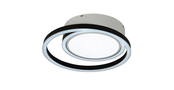 LED-DECKENLEUCHTE - Schwarz/Weiß, Design, Kunststoff/Metall (50.5/10,5cm) - Ambiente