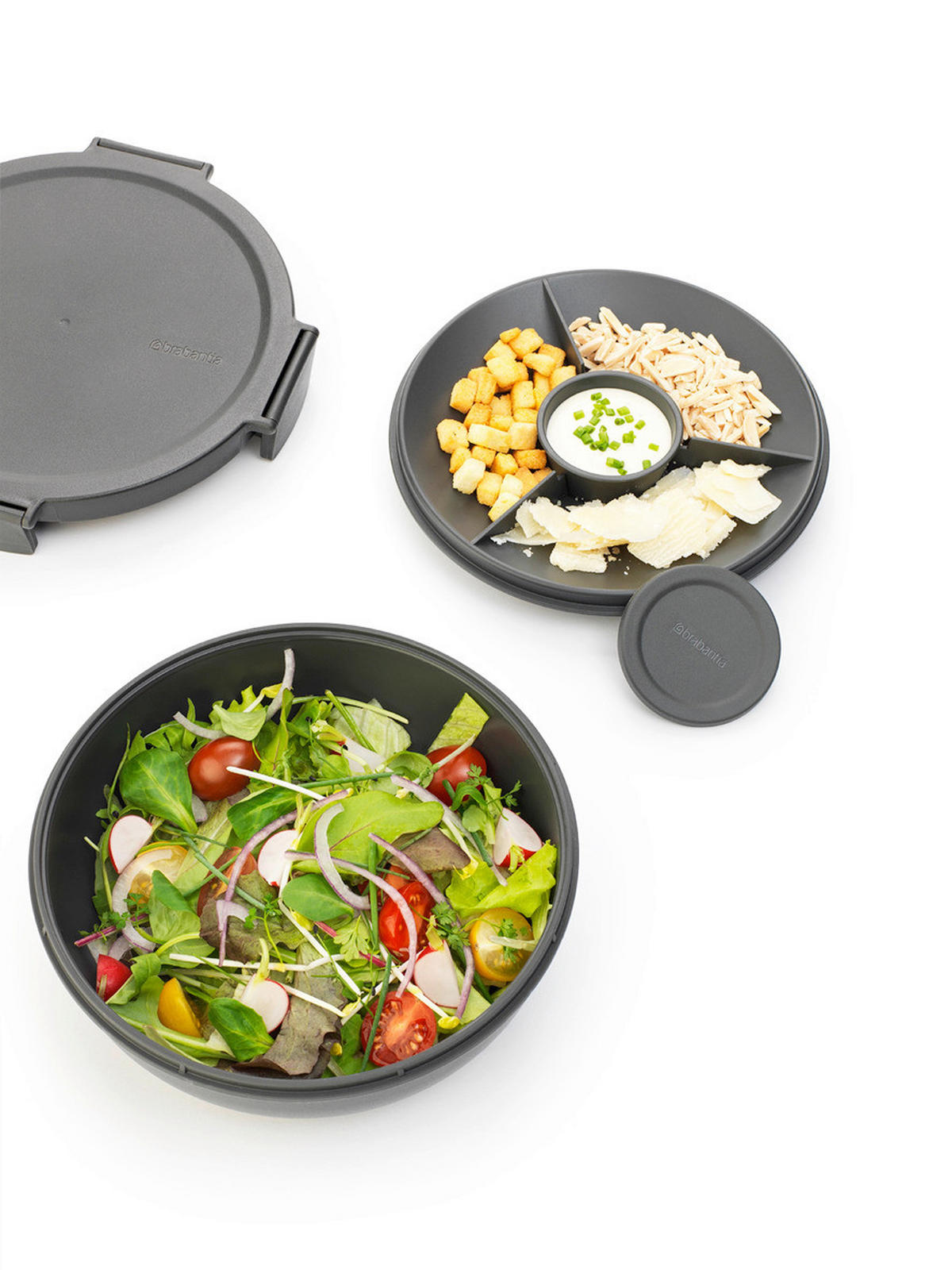 KRABIČKA NA OBĚD  - tmavě šedá, Basics, plast (21/7,5cm) - Brabantia