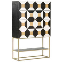 HIGHBOARD Santa Cruz 100/160/40 cm  - Goldfarben/Schwarz, LIFESTYLE, Holz/Holzwerkstoff (100/160/40cm) - Lomoco