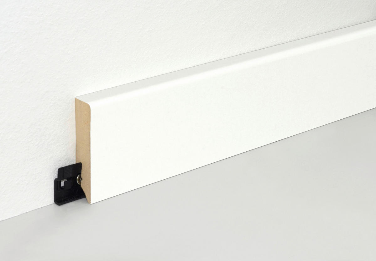 PODSTAVCOVÁ LIŠTA  (za kus)  bílá - bílá, Basics, kompozitní dřevo (240/7/1.6cm)