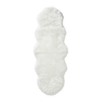 KUNSTFELL 60/180 cm Sarah Double Weiß  - Weiß, KONVENTIONELL, Kunststoff/Fell (60/180cm) - Novel