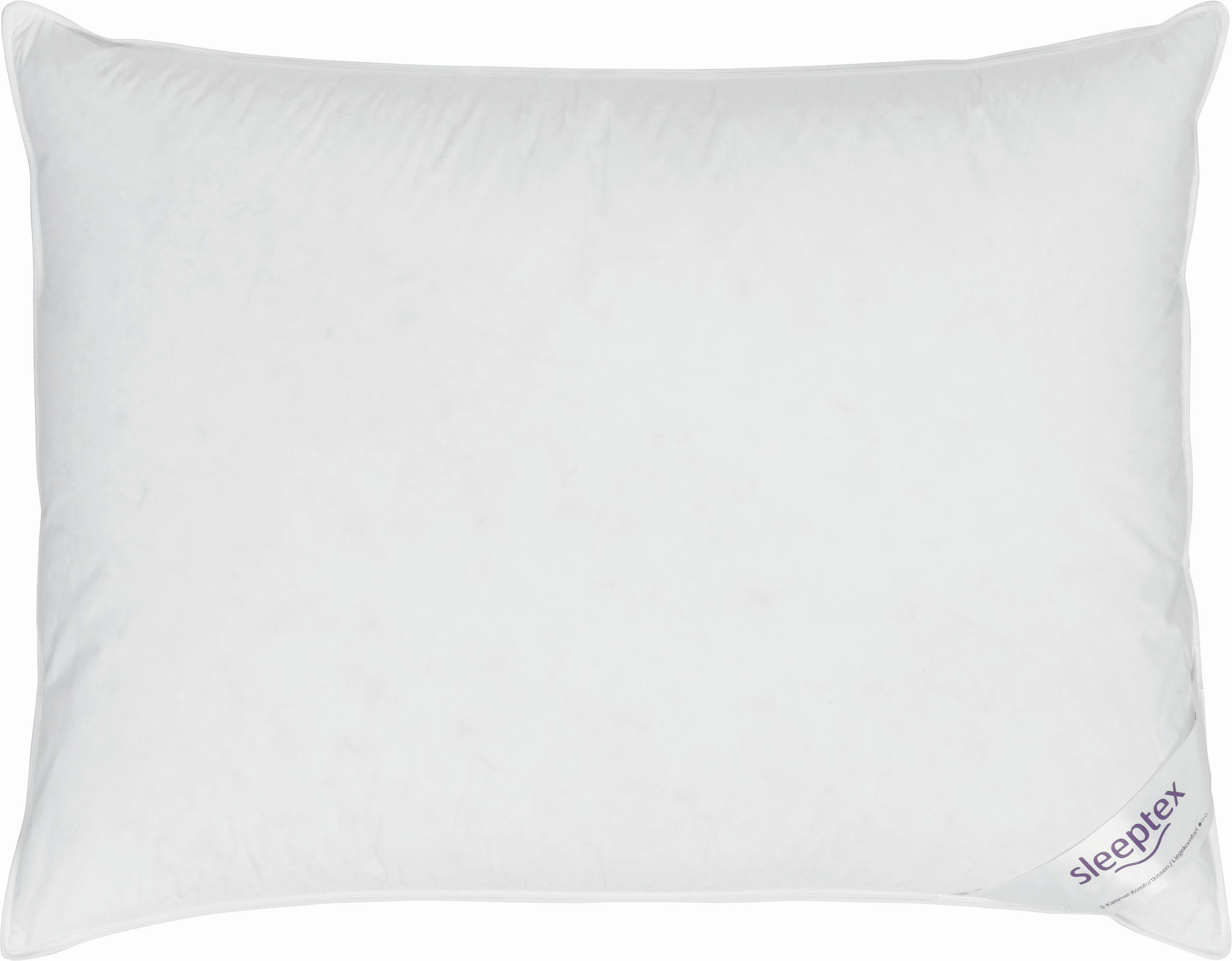 PERNĂ CU 3 CAMERE 50/70 cm   - alb, Basics, textil (50/70cm) - Sleeptex