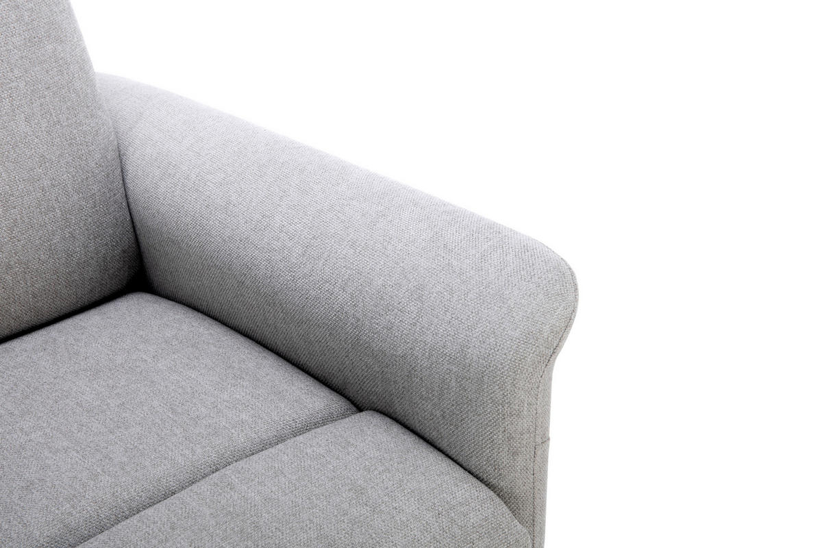 MASSAGESESSEL in Mikrofaser Greige  - Greige/Schwarz, KONVENTIONELL, Kunststoff/Textil (72/102/86cm) - MID.YOU