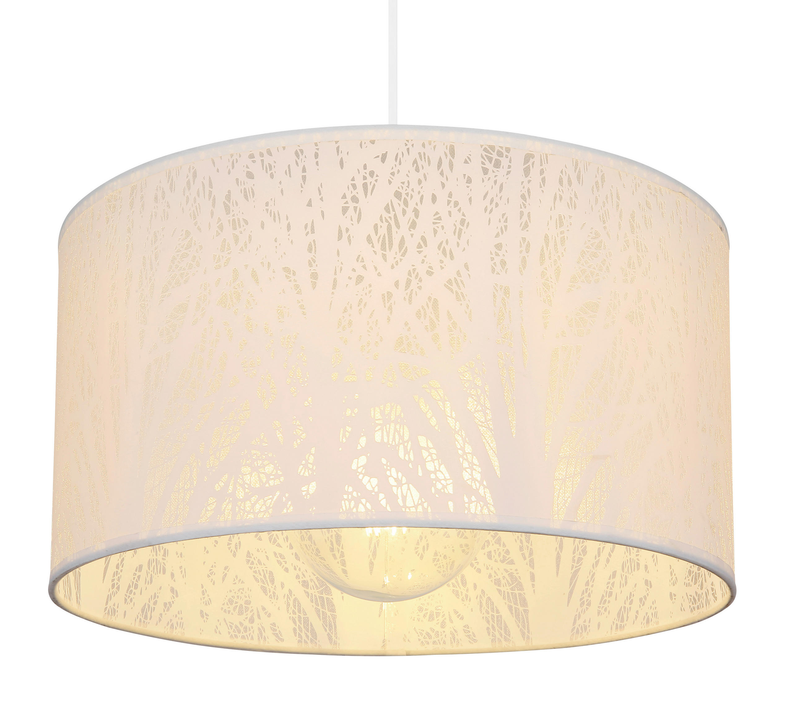 Thumbnail - Globo Hängeleuchte Leif, Weiß, Metall, Kunststoff, 38x120 cm, Lampen & Leuchten, Innenbeleuchtung, Hängelampen, Esstisch...