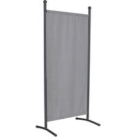 SICHTSCHUTZ - Hellgrau/Grau, Basics, Textil/Metall (82/178/51cm) - Boxxx