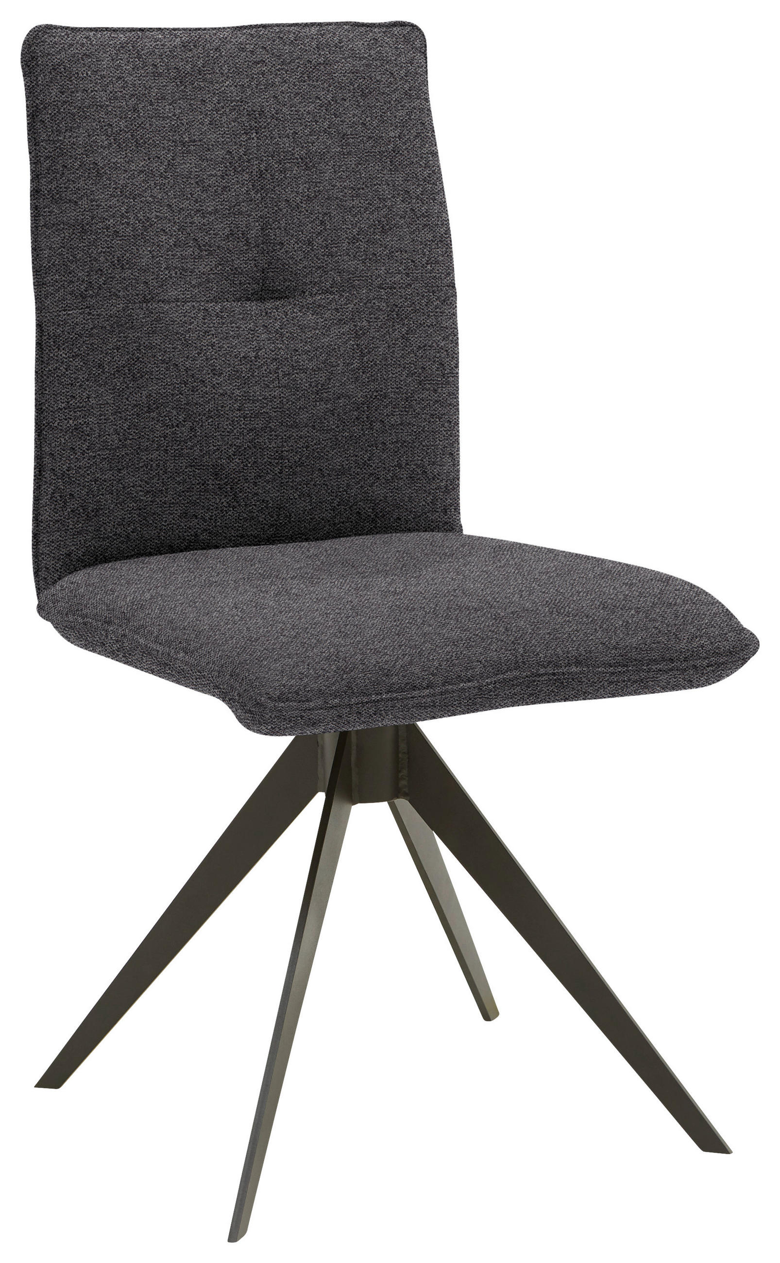 STUHL Stahl Flachgewebe  - Anthrazit/Schwarz, Design, Textil/Metall (46/91/62cm) - Dieter Knoll