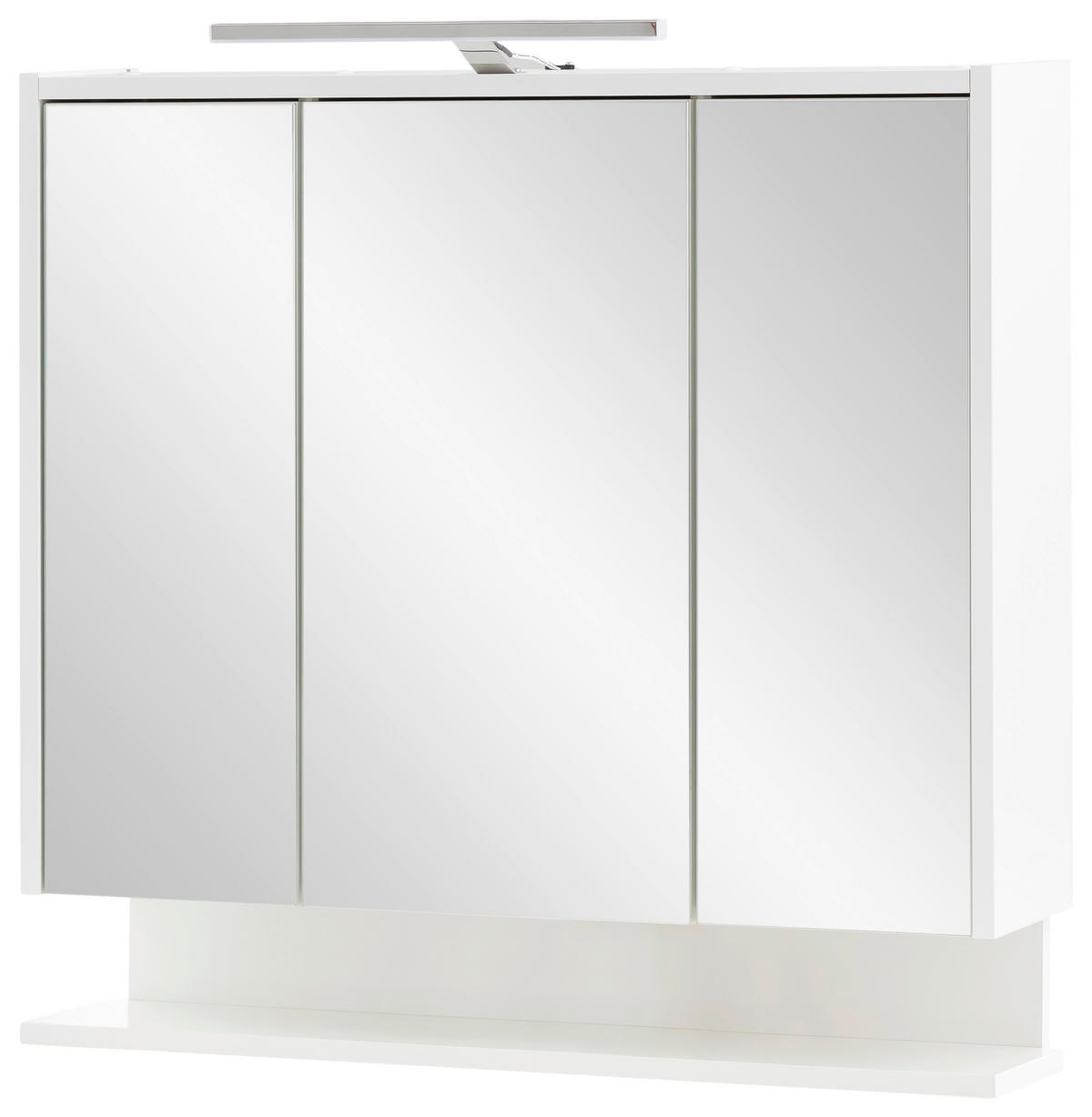 SPIEGELSCHRANK 74,5/71,4/16 cm  - Weiß, Basics, Glas/Holzwerkstoff (74,5/71,4/16cm) - Stylife