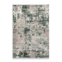 WEBTEPPICH 80/150 cm Vision Hellgrau, Olivgrün  - Hellgrau/Olivgrün, Design, Textil (80/150cm) - Schöner Wohnen