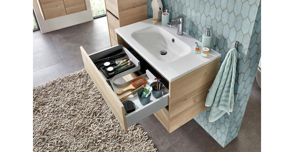 WASCHBECKENUNTERSCHRANK 80/51,3/45,5 cm - Pinienfarben, KONVENTIONELL, Holzwerkstoff (80/51,3/45,5cm) - Xora