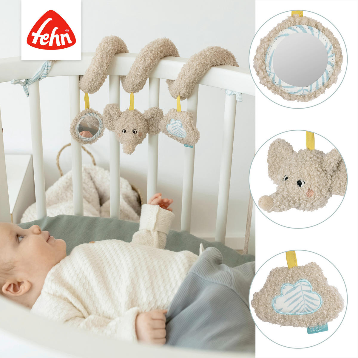 SPIELBOGEN - Hellgrau, Basics, Textil (19/10,5/9,3cm) - Fehn